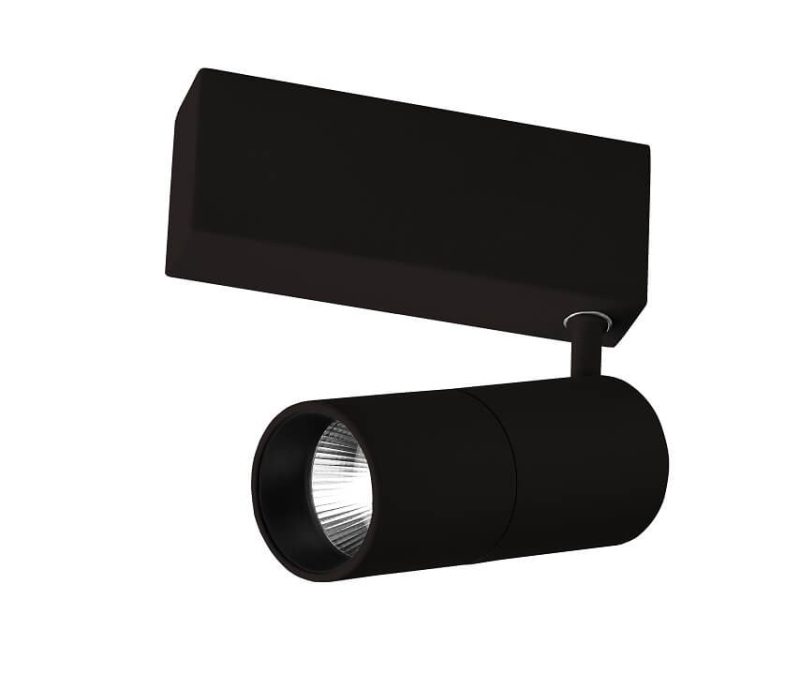 Reflector magnetic negru LED 3000K, sistem șină, Sun Light Prestige - imagine 4