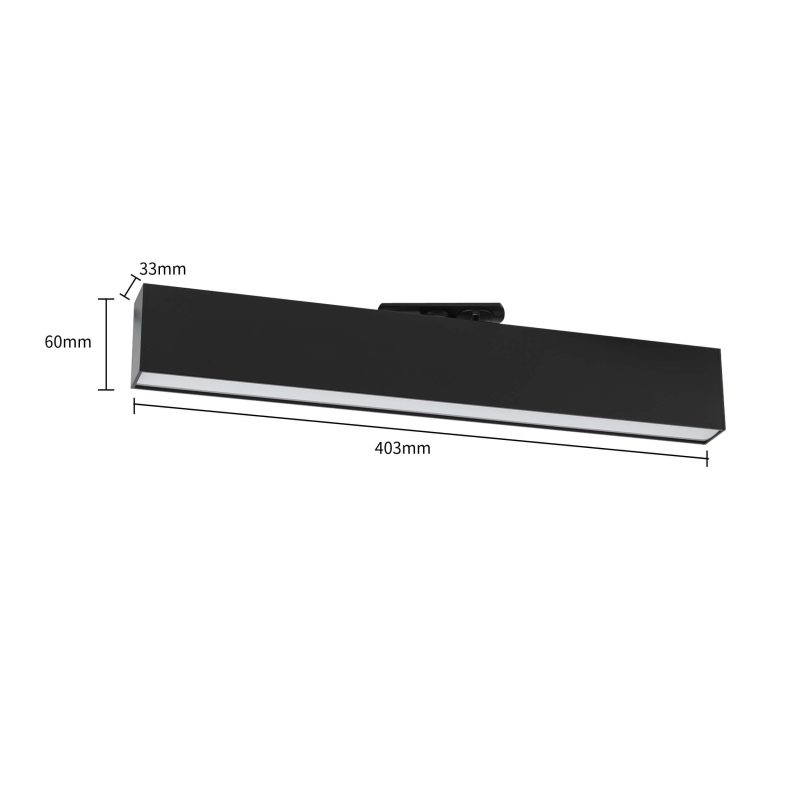 Spot pentru șină Moon 1F negru LED 3000K Light Prestige - imagine 4
