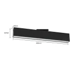 Spot pentru șină Moon 1F negru LED 4000K Light Prestige