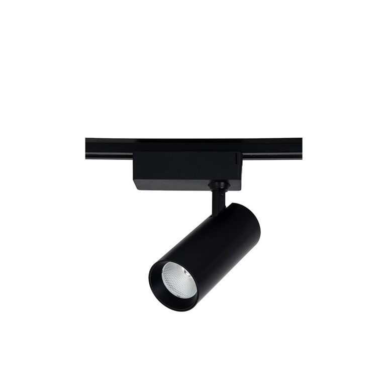 Reflector șină 1F negru LED 3000K