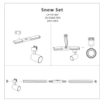 Reflector 3F negru 1xGU10, iluminat pe șină, Snow Light Prestige