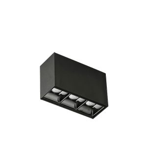 Reflector magnetic negru LED 3000K