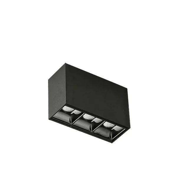 Reflector magnetic negru LED 3000K
