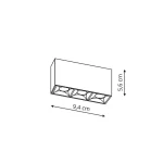 Reflector magnetic negru LED 3000K, iluminat pe șină, Star Light Prestige