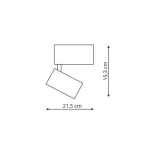 Reflector magnetic negru LED 3000K, sistem șină, Sun Light Prestige