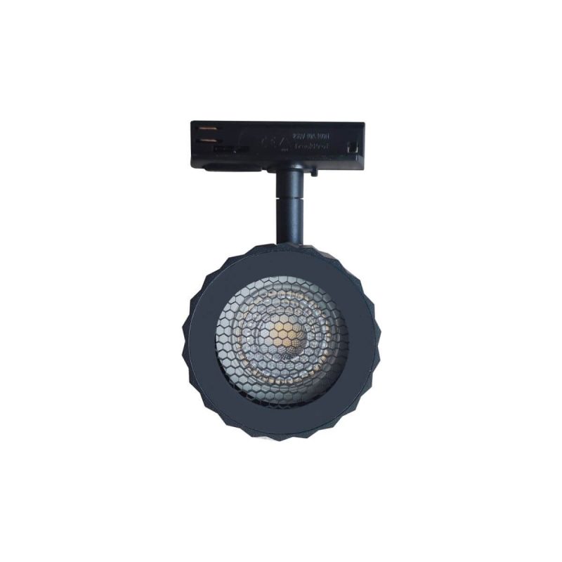 Reflector șină 1F negru 1xGU10, sistem iluminat pe șină, Tokio Light Prestige - imagine 7