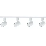 Set iluminat șină 1F alb 4xGU10, complet cu spoturi, Snow Light Prestige