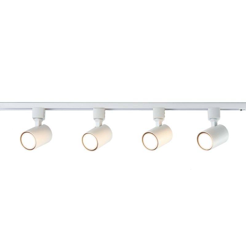 Set iluminat șină 1F alb 4xGU10, complet cu spoturi, Snow Light Prestige