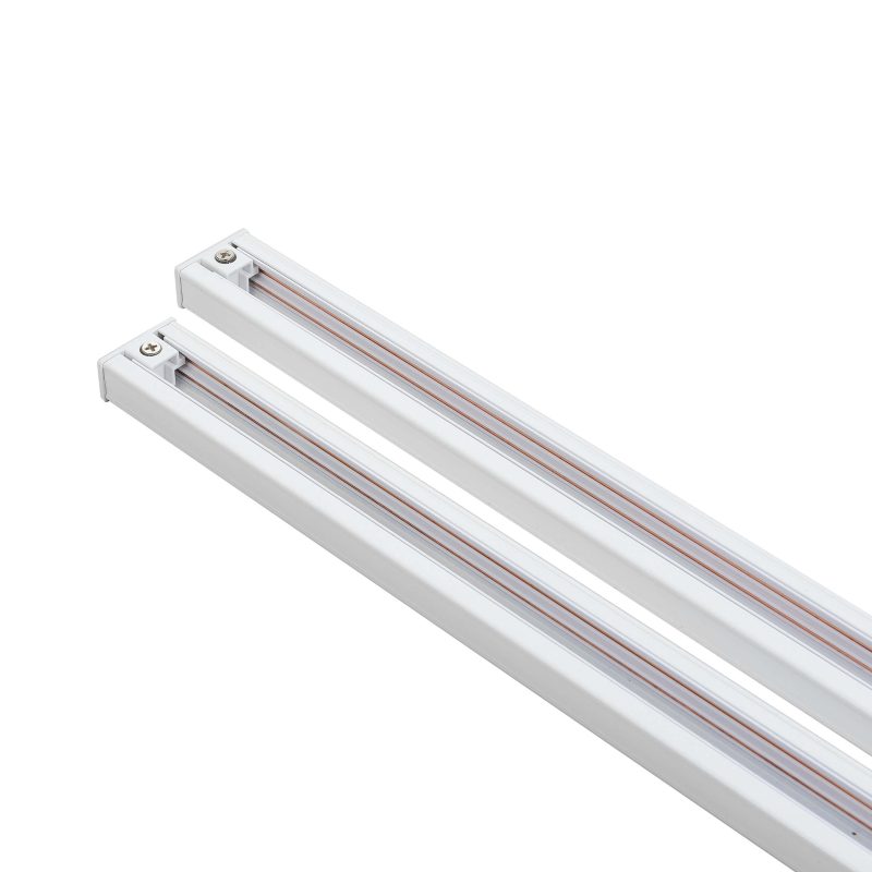 Set iluminat șină 1F alb 4xGU10, complet cu spoturi, Snow Light Prestige