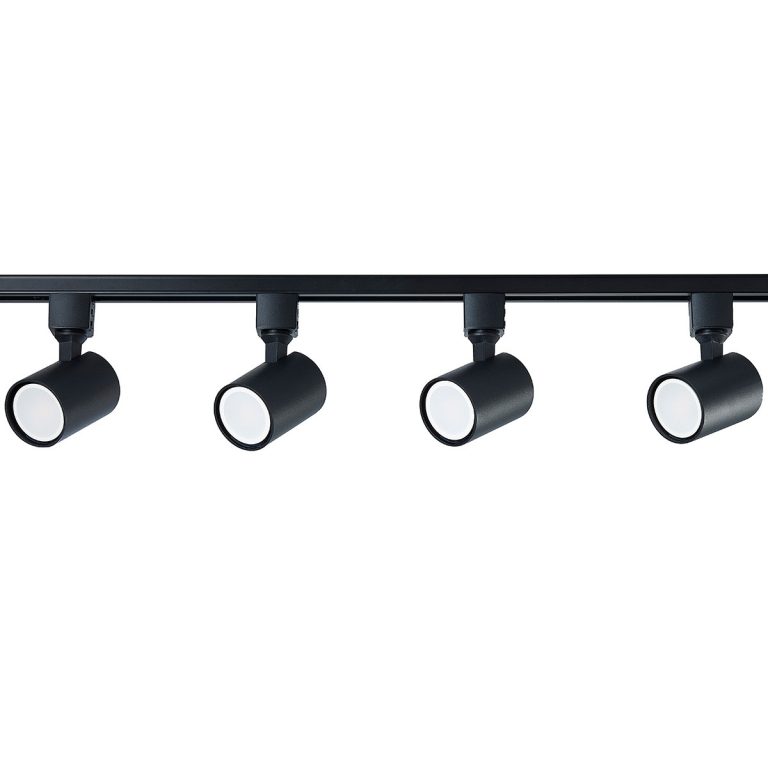 Set iluminat șină 1F negru 4xGU10