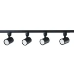 snow-set-1f-4xgu10-czarny-lp-737-bk-set-light-prestige-9 Set iluminat șină 1F negru 4xGU10, complet cu spoturi, Snow Light Prestige