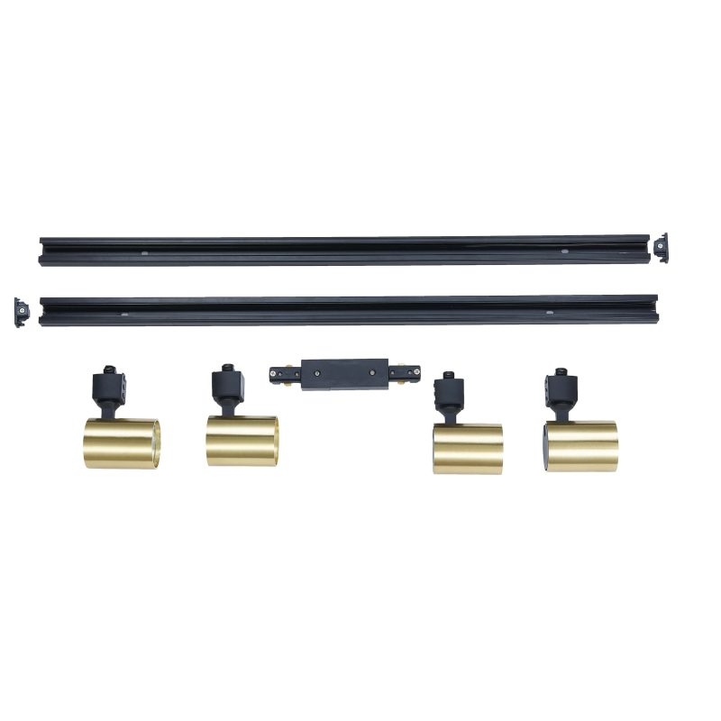 Set spoturi aurii 1F 4xGU10, iluminat șină, Snow Light Prestige - imagine 10