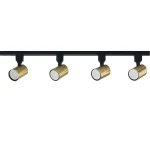 Set spoturi aurii 1F 4xGU10, iluminat șină, Snow Light Prestige