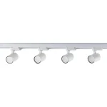 Set iluminat șină 3F alb 4xGU10, sistem complet, Snow Light Prestige