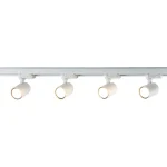 Set iluminat șină 3F alb 4xGU10, sistem complet, Snow Light Prestige