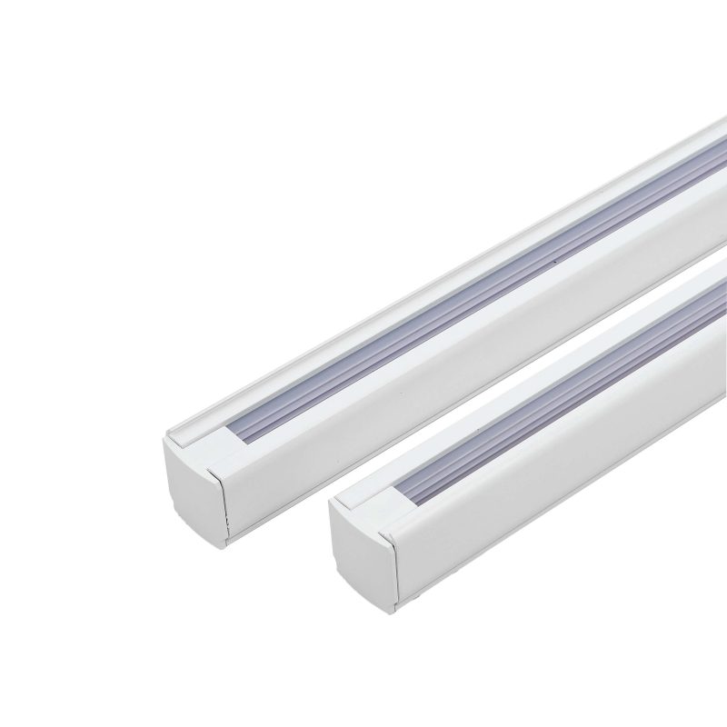 Set iluminat șină 3F alb 4xGU10, sistem complet, Snow Light Prestige