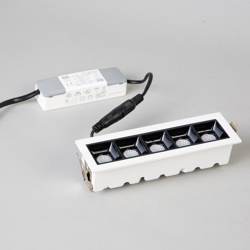 Spot încastrat alb LED 3000K, tavan fals, Solar 5 Light Prestige