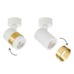 Spot alb 1xGU10, design compact, Anillo Light Prestige