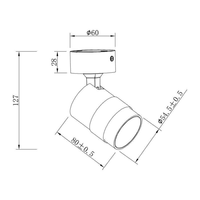 Spot alb 1xGU10, design compact, Anillo Light Prestige - imagine 9