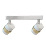 Spot alb 2xGU10, design compact, Anillo Light Prestige