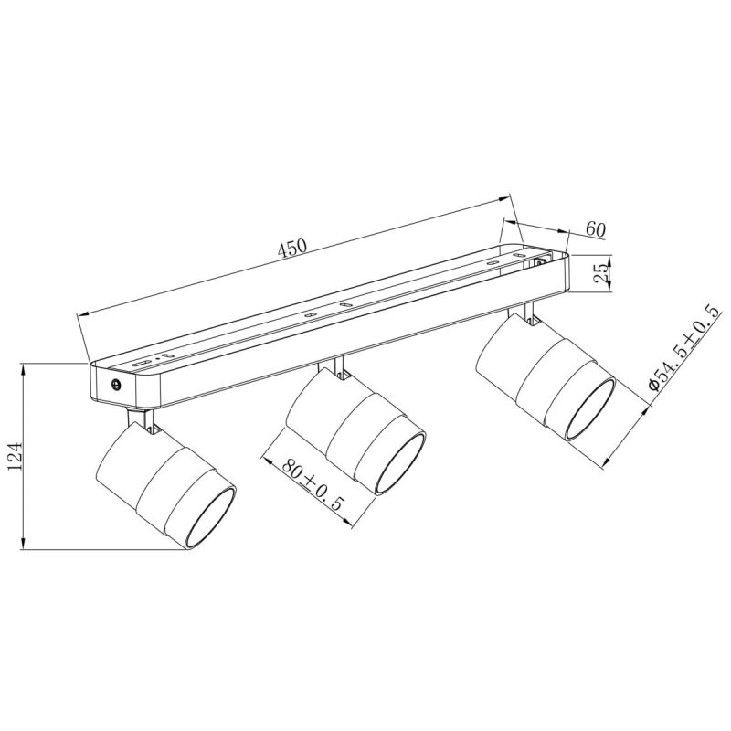 Spot alb 3xGU10, design modern, Anillo Light Prestige - imagine 8