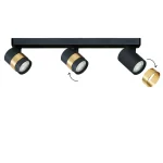 Spot negru 3xGU10 cu design modern, Anillo Light Prestige LP-770/3W BK