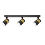 Spot negru 3xGU10, design modern, Anillo Light Prestige