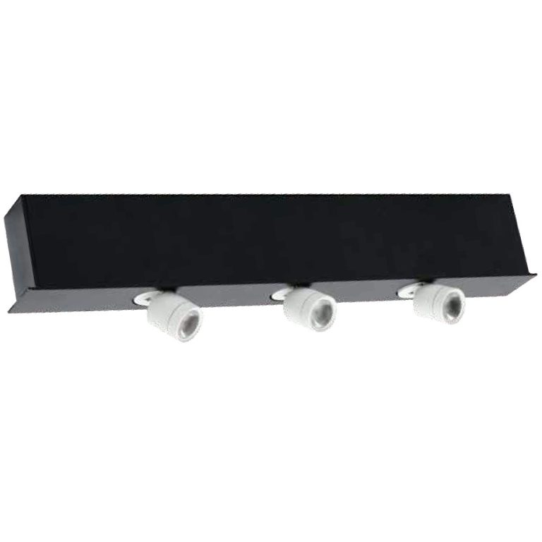 Reflector magnetic LED negru 3000K, iluminat reglabil Bilbao