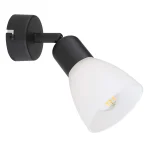 Reflector negru cu soclu E14, montaj perete sau tavan, Malta Light Prestige LP-877/1W BK