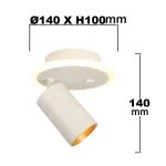 Spot alb LED CCT, 1xGU10, iluminat direcțional, Parma Light Prestige