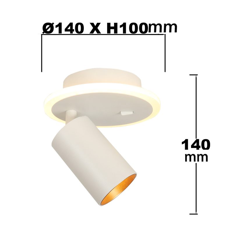 Spot alb LED CCT, 1xGU10, iluminat direcțional, Parma Light Prestige