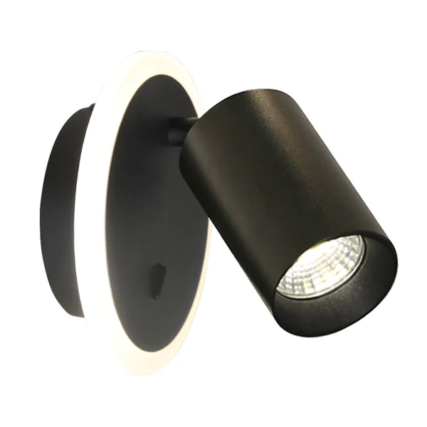 Spot negru LED CCT