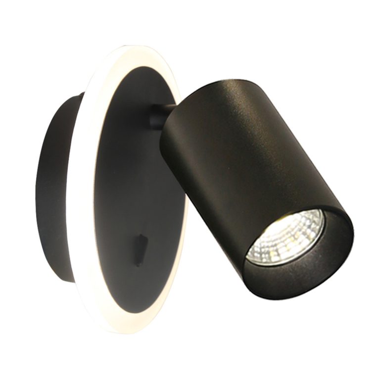 Spot negru LED CCT