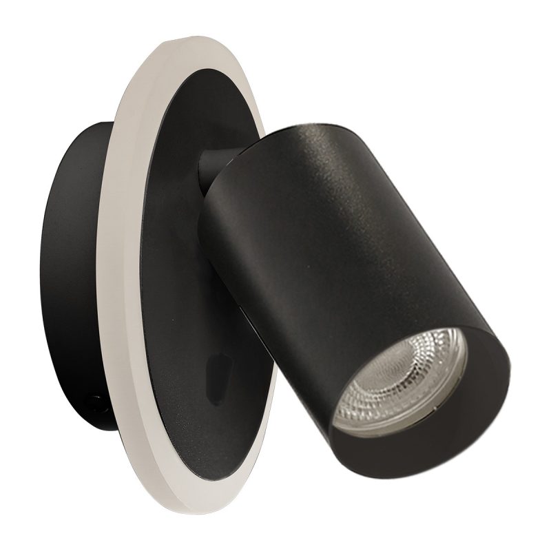 Spot negru LED CCT, 1xGU10, iluminat direcțional, Parma Light Prestige