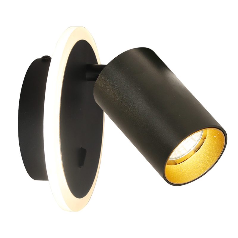 Spot negru LED CCT, 1xGU10, iluminat direcțional, Parma Light Prestige