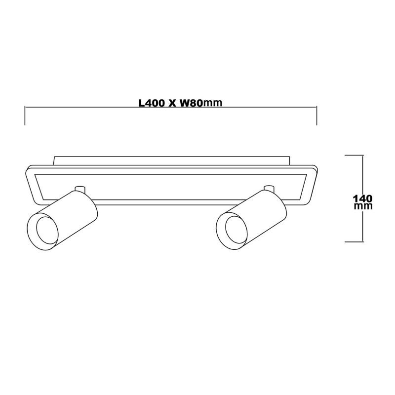 Spot alb LED CCT, 2xGU10, montaj tavan, Parma Light Prestige - imagine 8