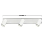 Spot alb LED CCT, 3xGU10, iluminat tehnic, Parma Light Prestige