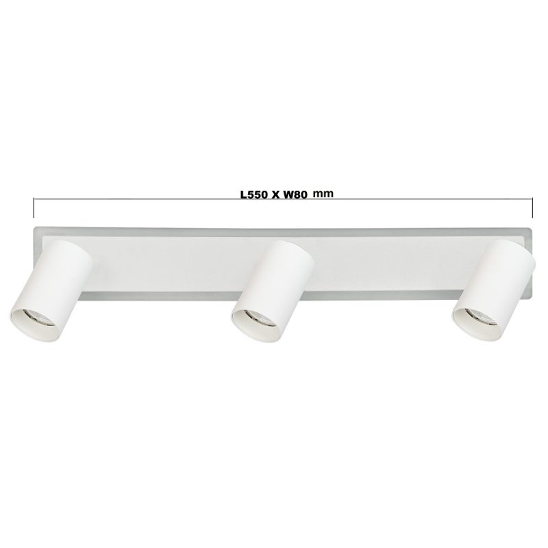 Spot alb LED CCT, 3xGU10, iluminat tehnic, Parma Light Prestige - imagine 10