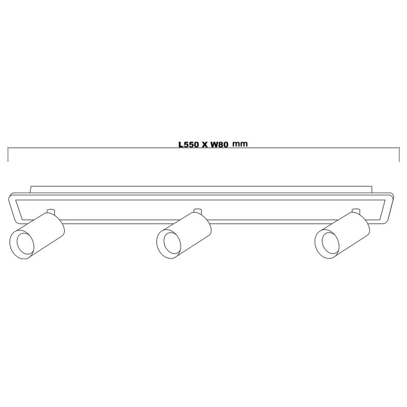 Spot negru LED CCT, 3xGU10, iluminat tehnic, Parma Light Prestige - imagine 10