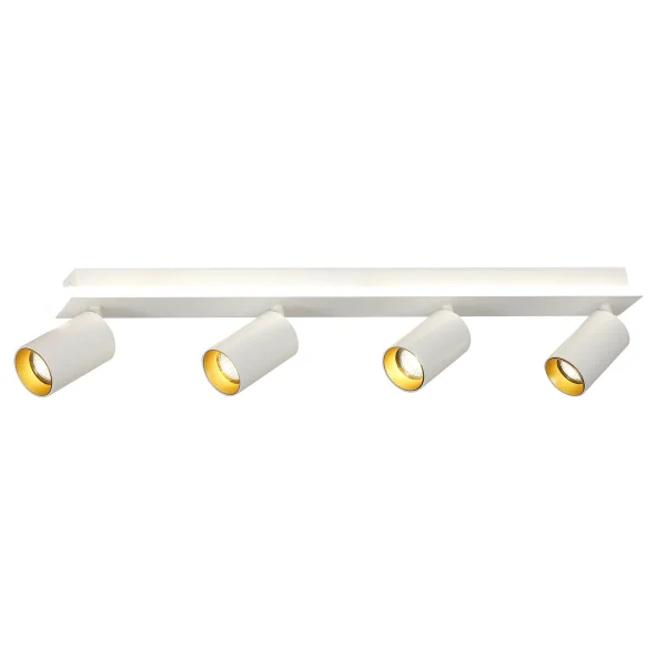Set plafon reflectoare alb 4xGU10 + LED