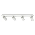 Set plafon reflectoare alb 4xGU10 + LED, model rotativ, Parma Light Prestige