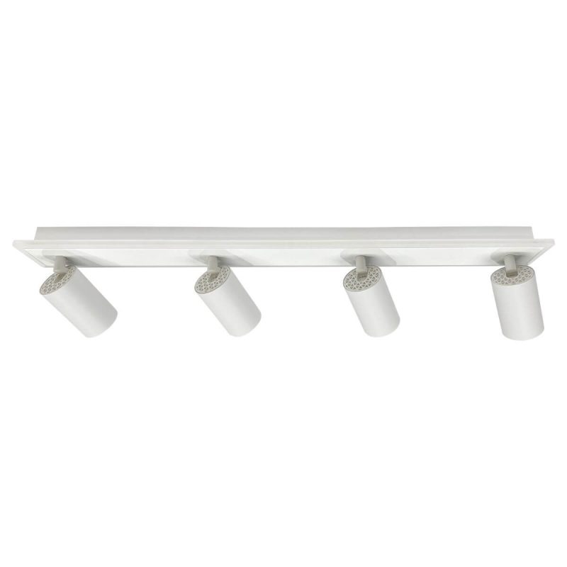 Set plafon reflectoare alb 4xGU10 + LED, model rotativ, Parma Light Prestige - imagine 10