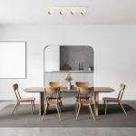 Set plafon reflectoare alb 4xGU10 + LED, model rotativ, Parma Light Prestige