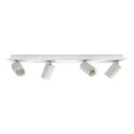Set plafon reflectoare alb 4xGU10 + LED, model rotativ, Parma Light Prestige