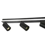 Set plafon reflectoare negru 4xGU10 + LED, model rotativ, Parma Light Prestige