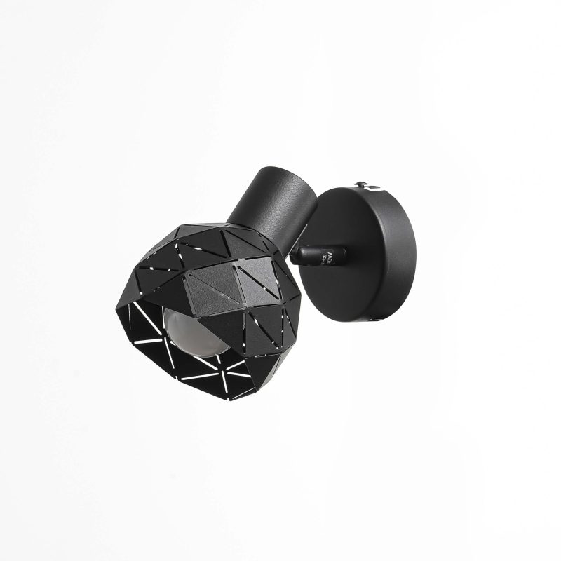 Reflector negru 1xE14, montaj perete sau plafon, Reus Light Prestige - imagine 8