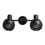 Spot negru 2xE14, iluminat direcțional, Reus Light Prestige
