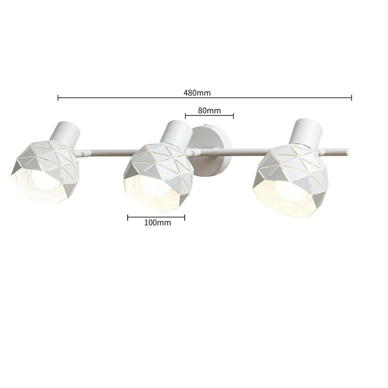 Spot alb 3xE14, iluminat direcțional, Reus Light Prestige