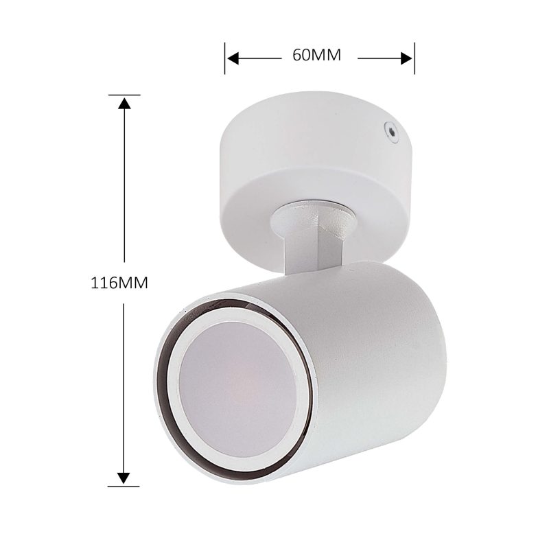Spot reflector Snow 1 alb 1xGU10 Light Prestige