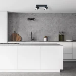 Spot Snow 2 negru 2xGU10 Light Prestige